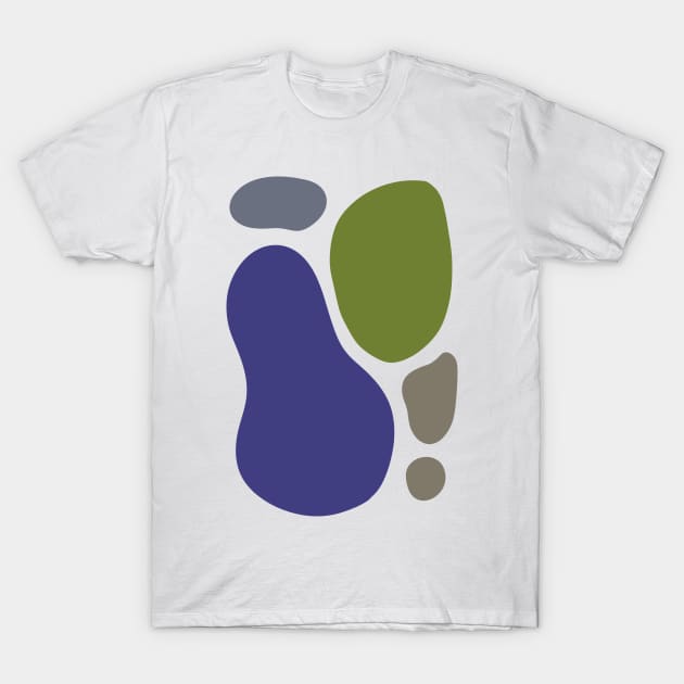 Zen Blobs - River Pebbles T-Shirt by thelittleforest